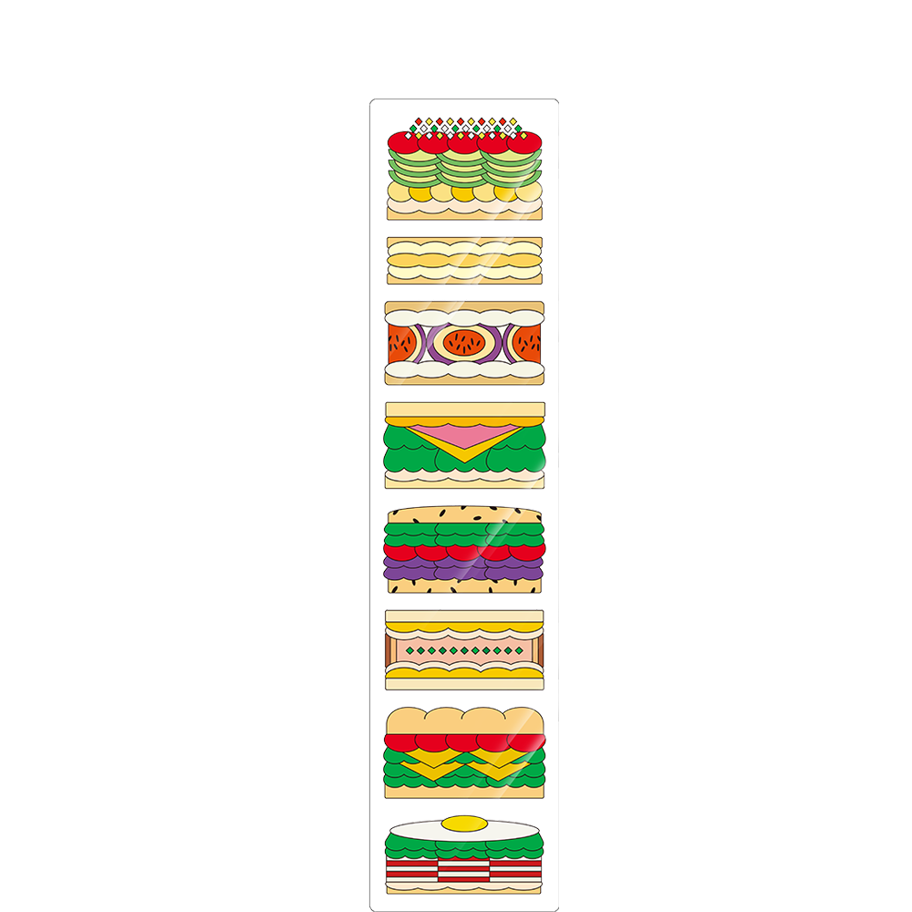[9차 입고] [71개의 책갈피] 투명한 샌드위치 책갈피 · 주혜린