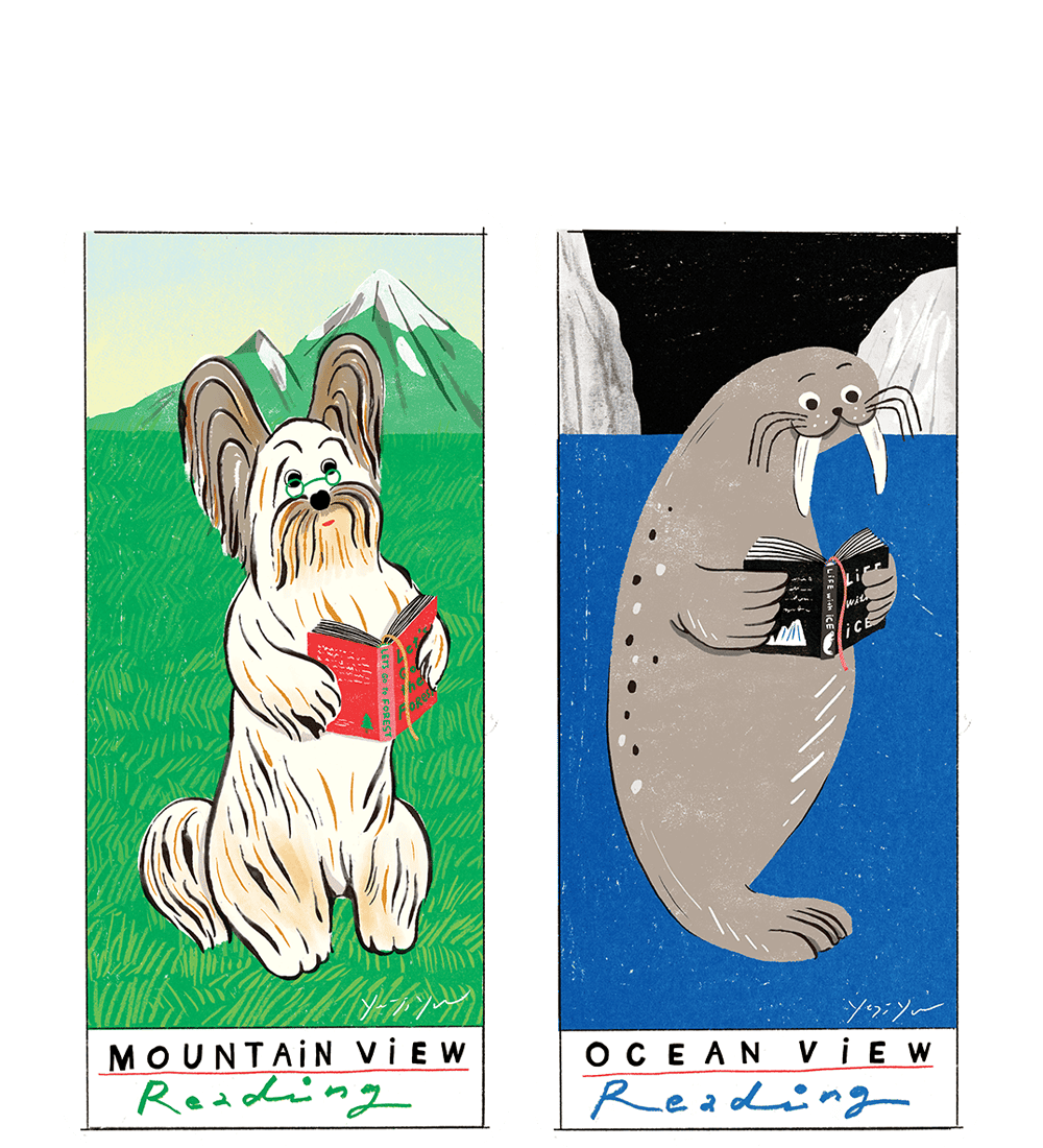 [재입고] [54개의 책갈피] Classic bookmark in Mountain and Ocean · 윤예지
