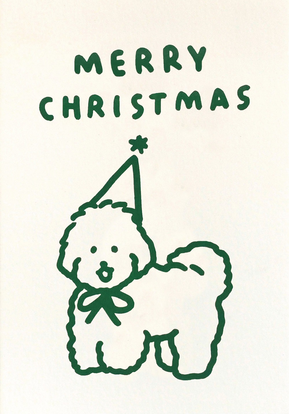 [재입고] 크리스마스 카드 강아지 · 제로퍼제로