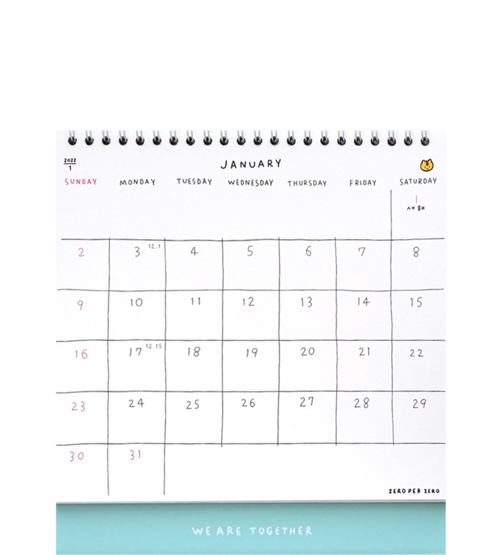 [재입고] Desk Calendar 2022 · 제로퍼제로