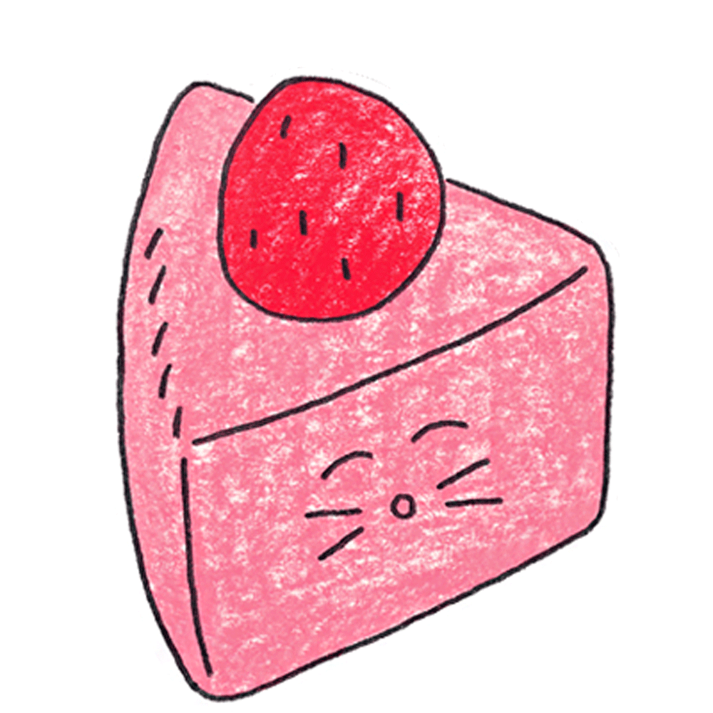 [9차 입고] 딸기 케이크 메세지 카드 · 애슝